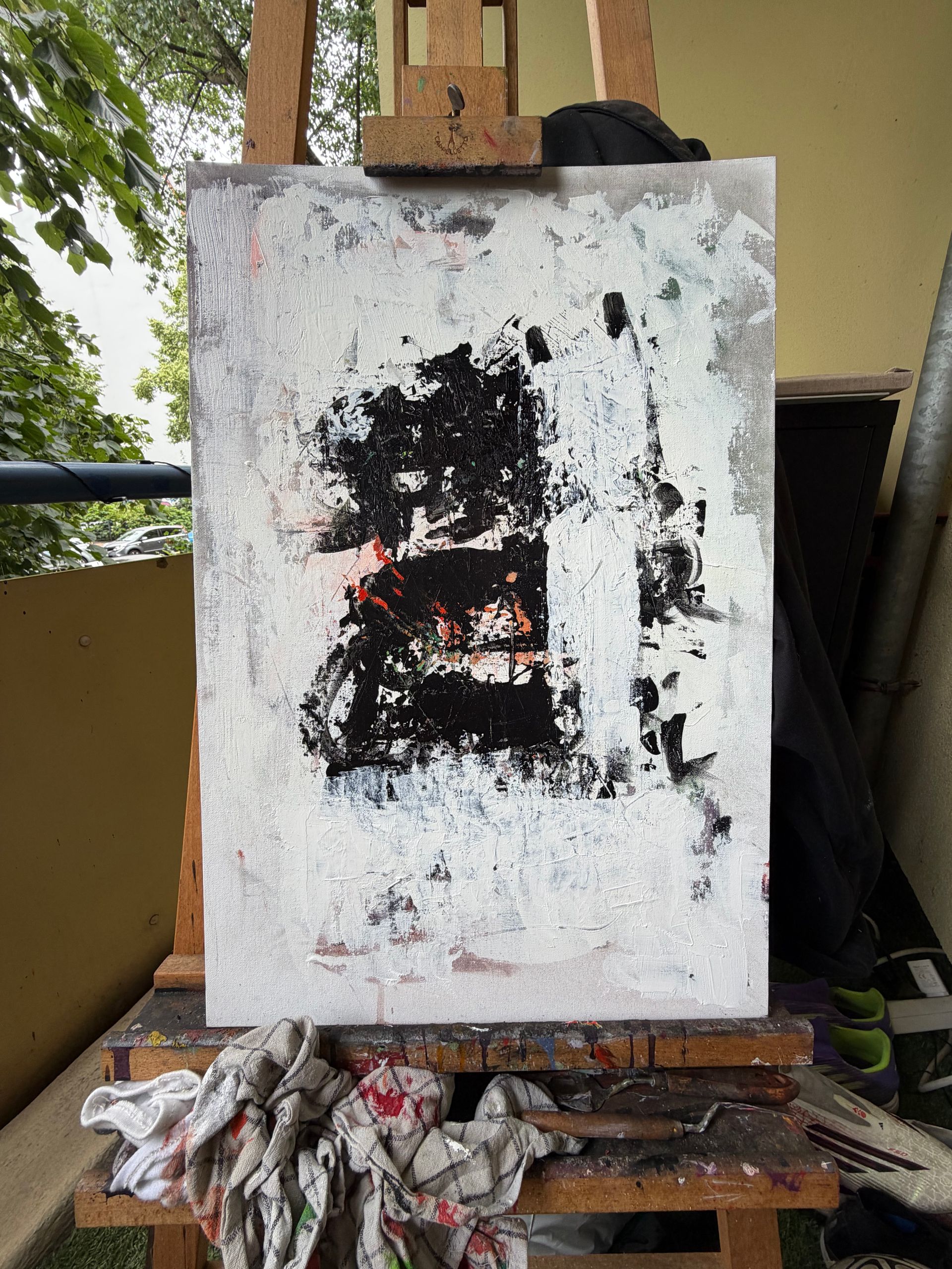 Untitled on the easel